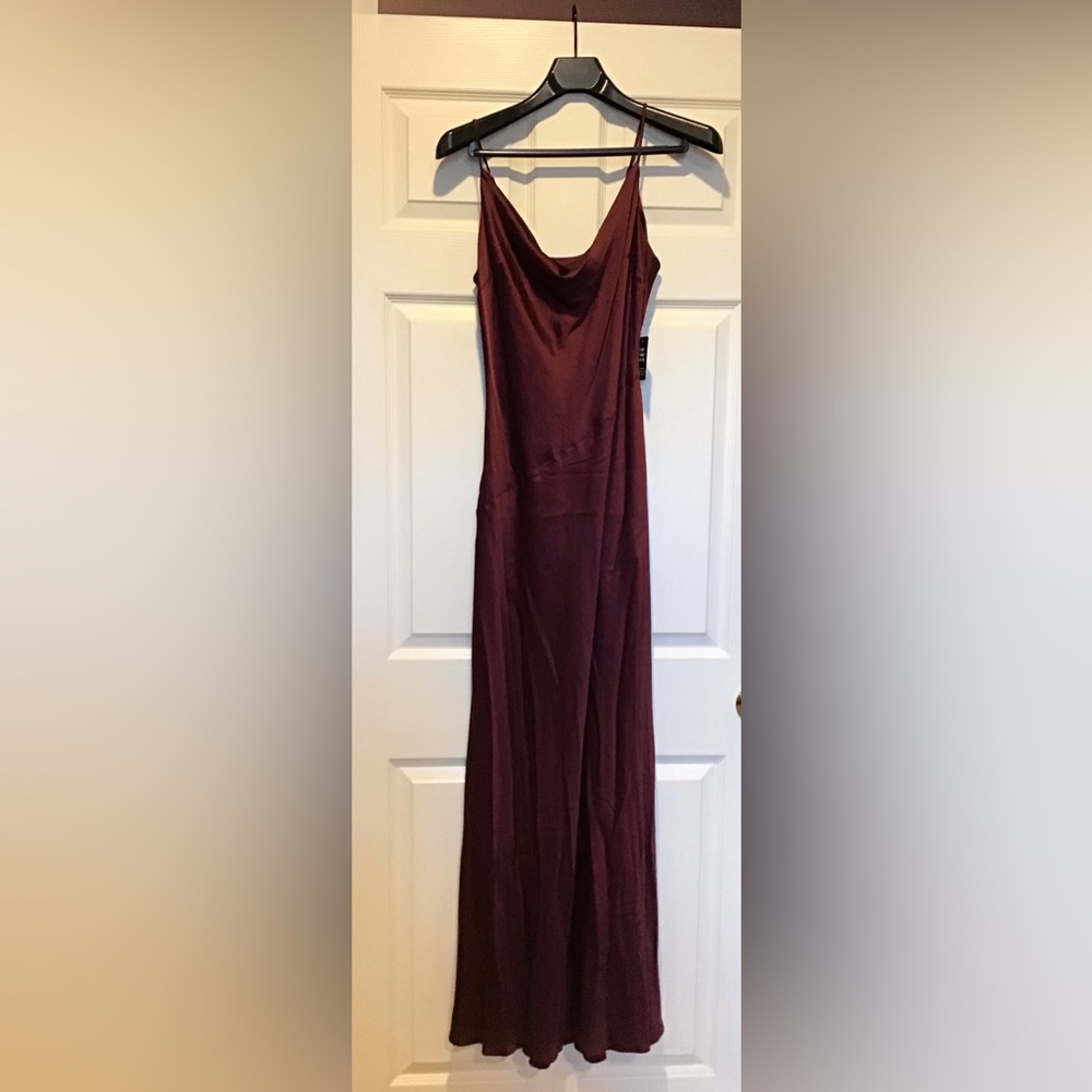 New and Beautiful Burgundy Long Dress